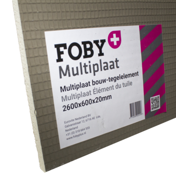 Foby+ multiplaat 260x60cm 20mm