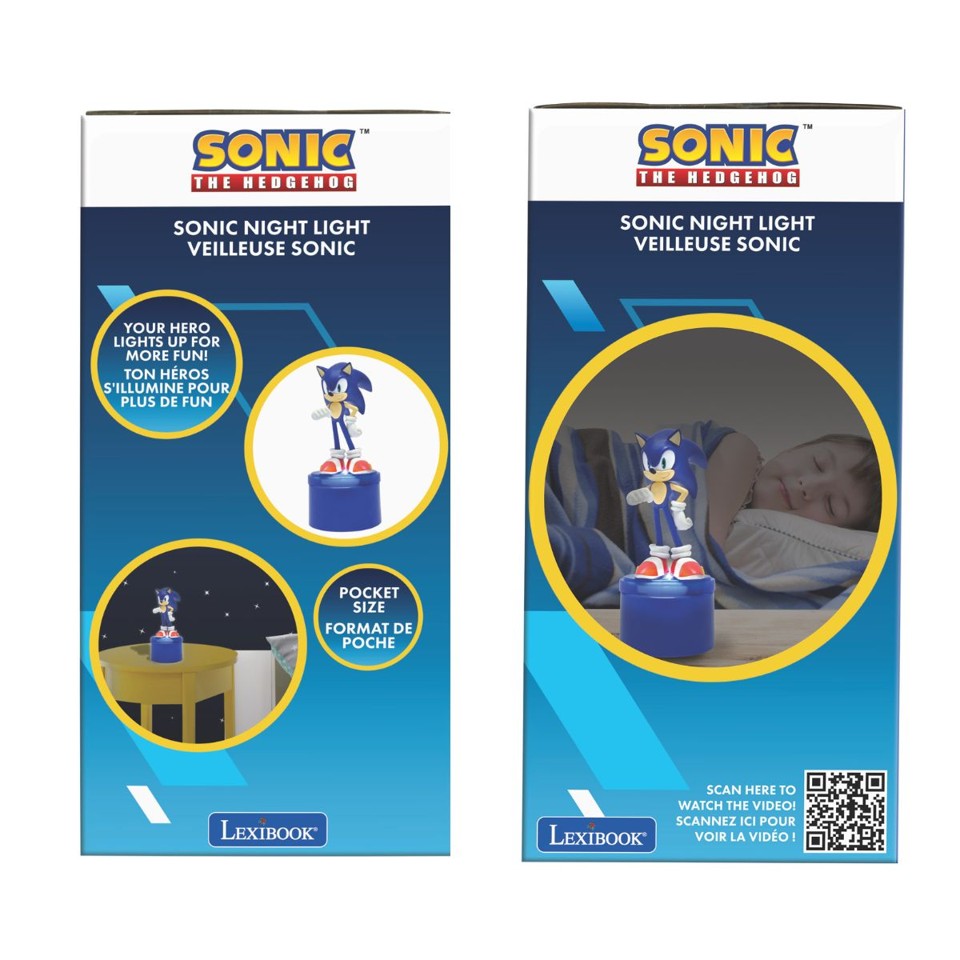 Lexibook - Sonic Pocket Natlampe