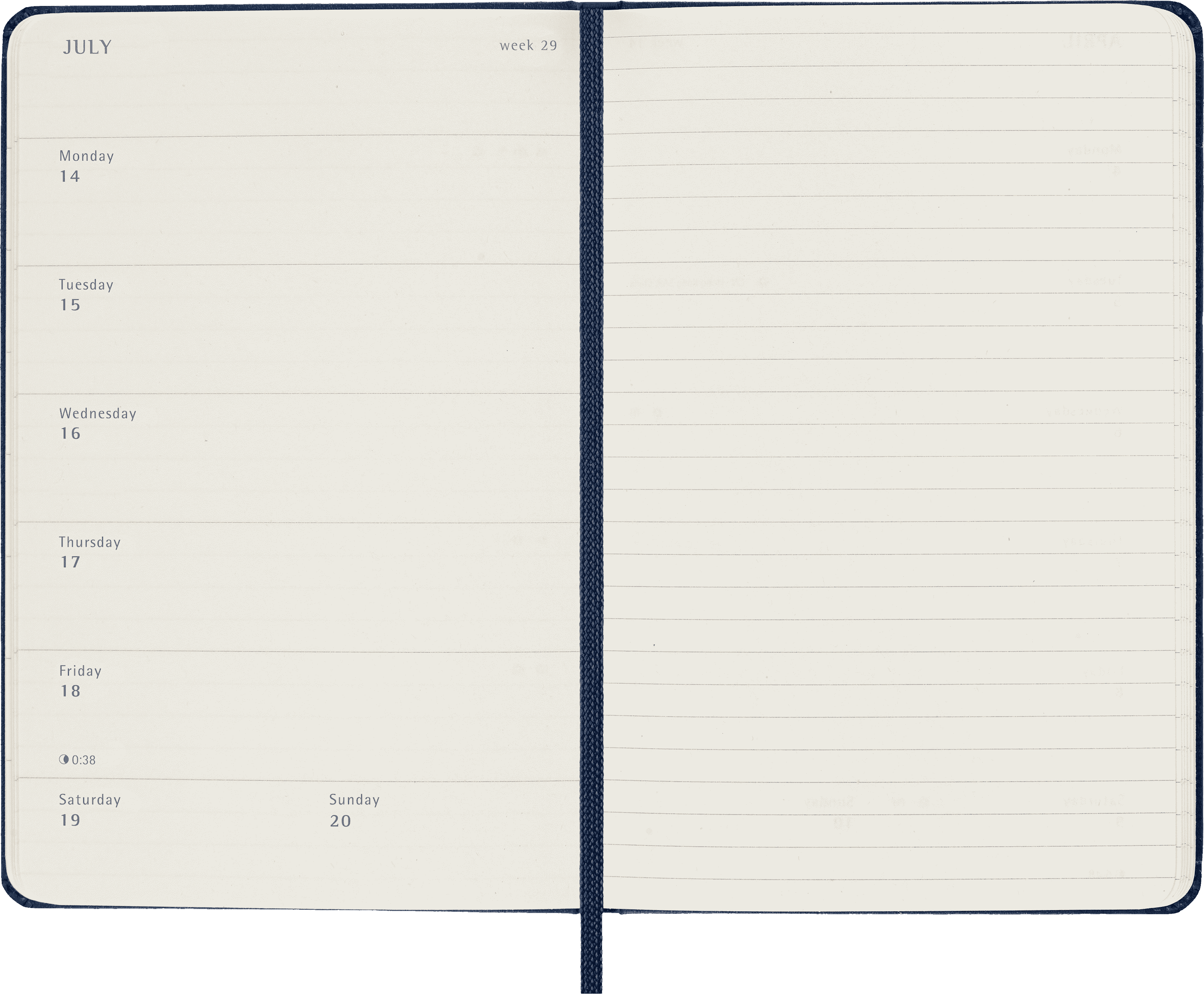 Classic Planner 2024/2025 Pocket Weekly, hard cover, 18 months