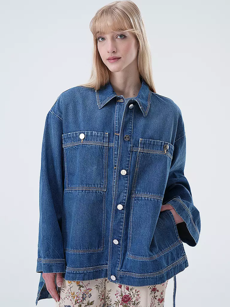 CLOSED Jeansbluse blau