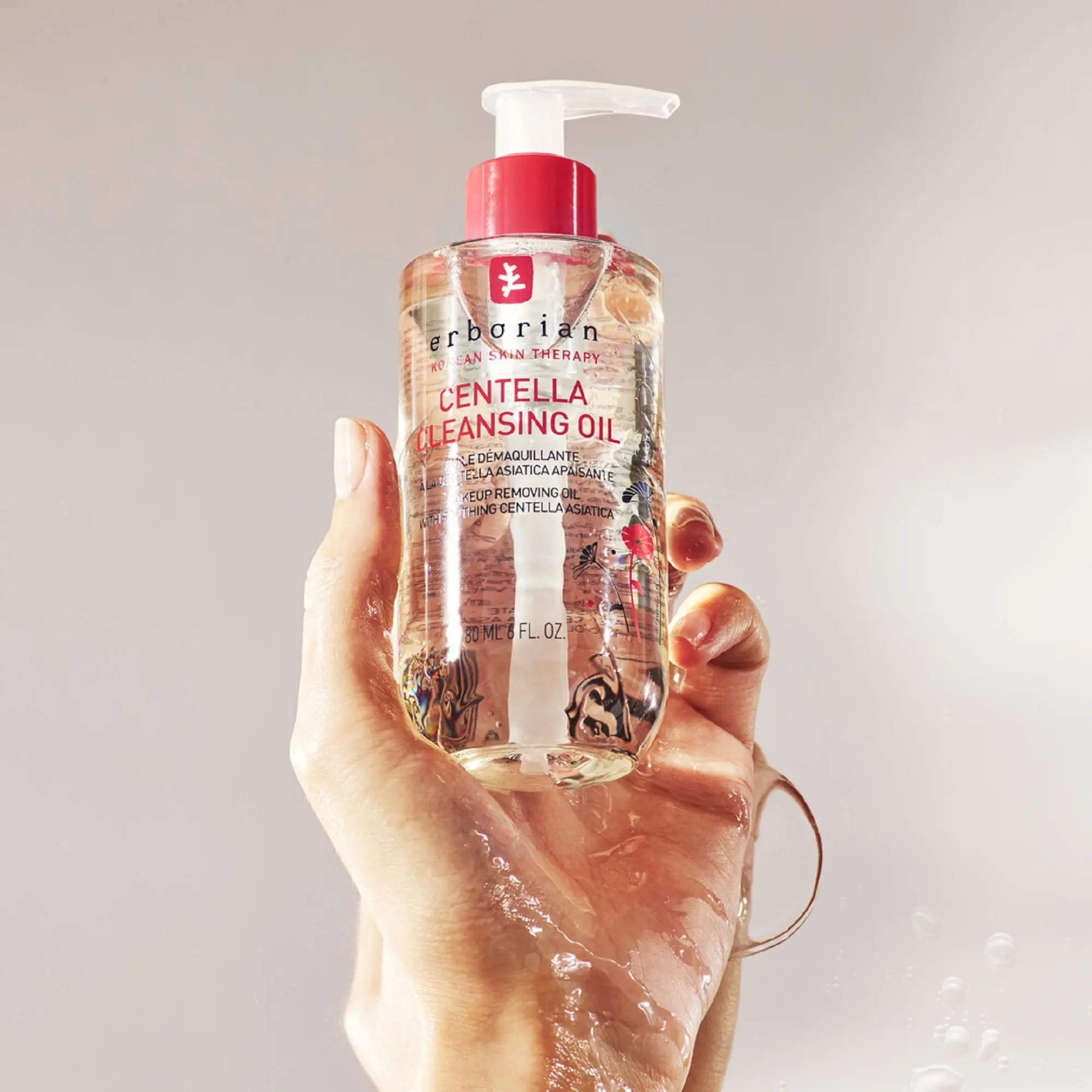 Erborian - Centella Cleansing Oil Huile Démaquillante Ultra Fine à la Centella Asiatica Apaisante- Visage