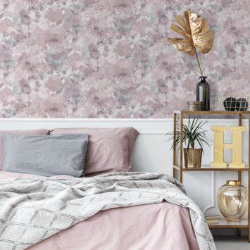 Vliesbehang Summer Garden roze (106372)