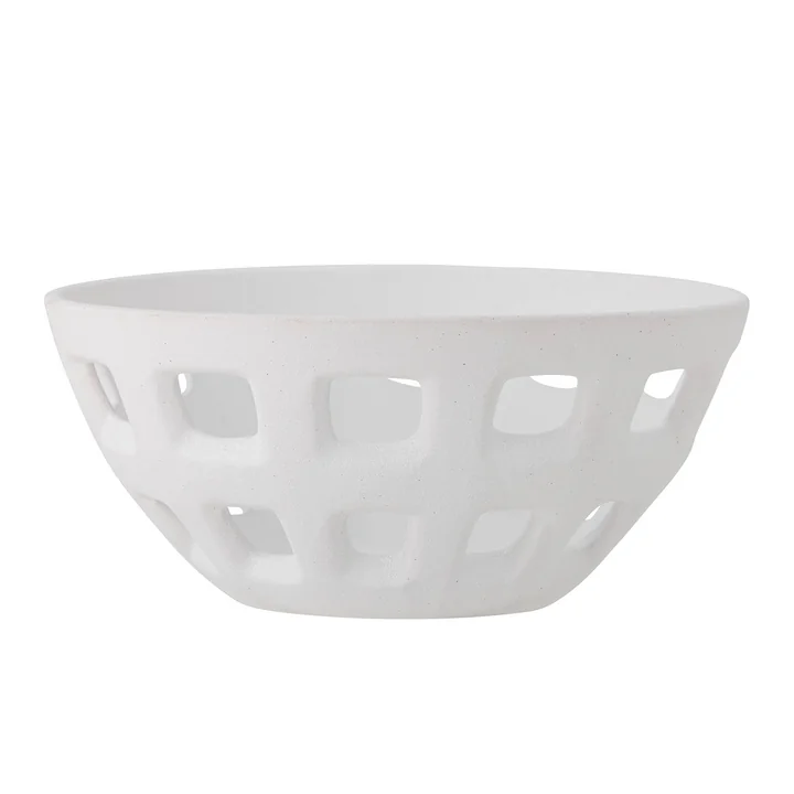Bloomingville - Foligno Schale Ø 26 x H 12 cm, weiss
