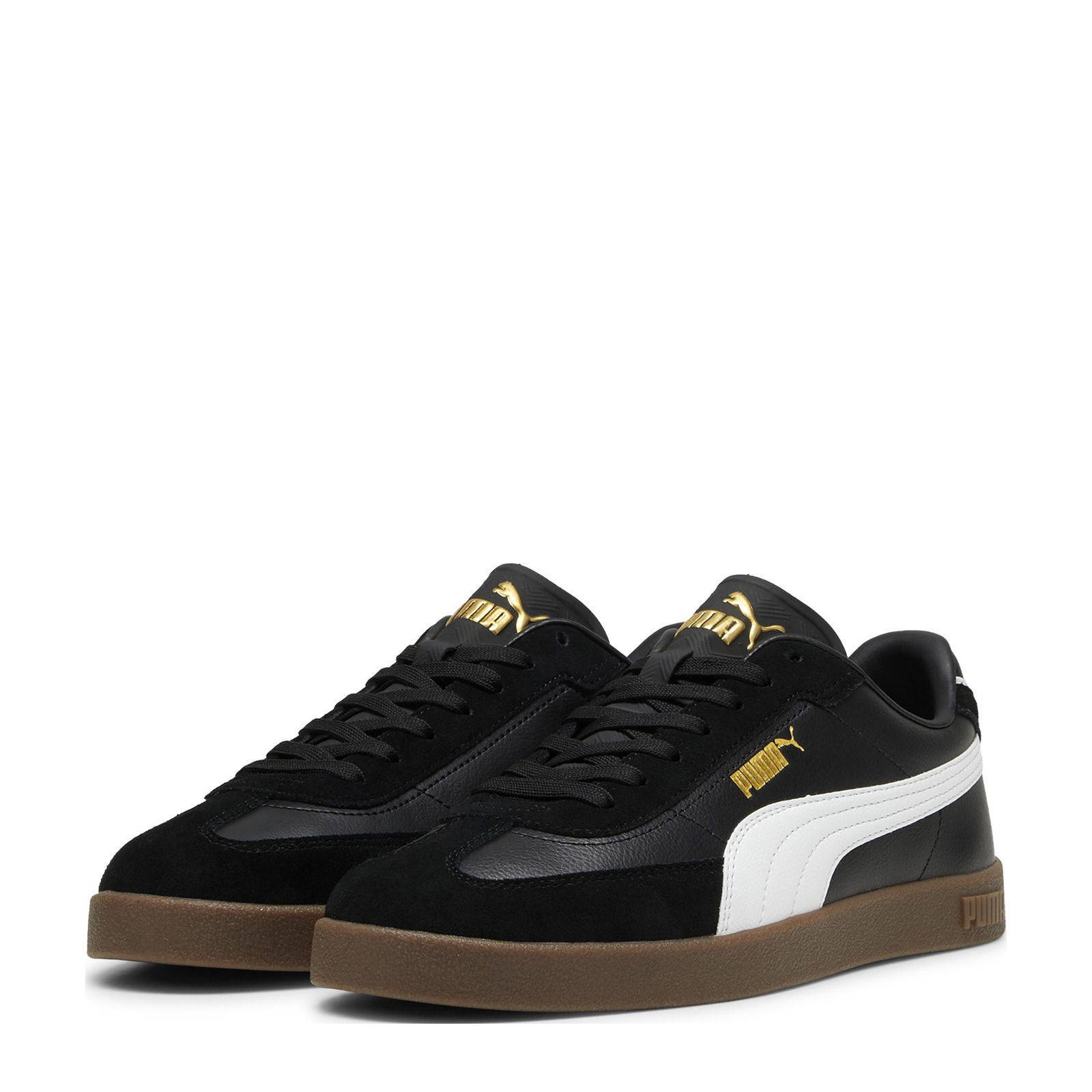 Puma Puma Club II Era  sneakers zwart/wit/goudkleurig