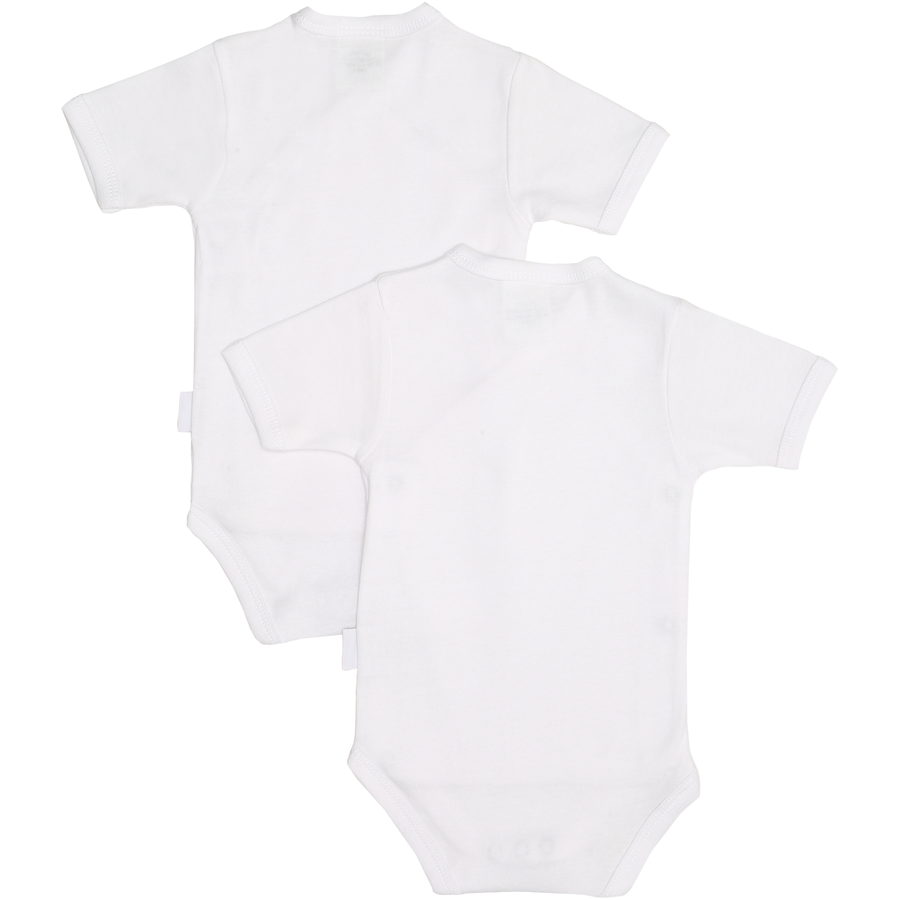 Liliput Kurzarm-Wickelbody 2er-Pack weiß