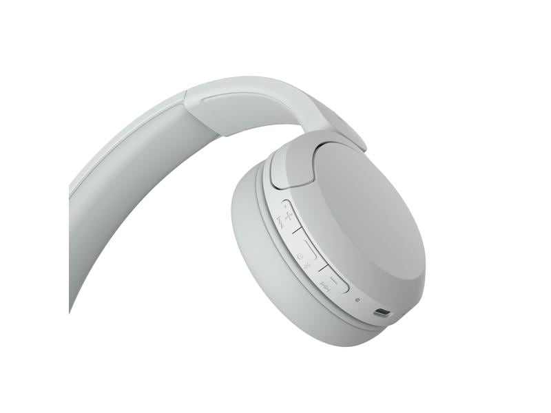 Sony Wireless Over-Ear-Kopfhörer WH-CH520 Weiss Kabelloser Bluetooth-Kopfhörer mit 50 Stunden Akkulaufzeit