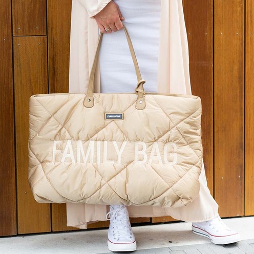 Family Bag Sac à langer matelassé Beige - CHILDHOME