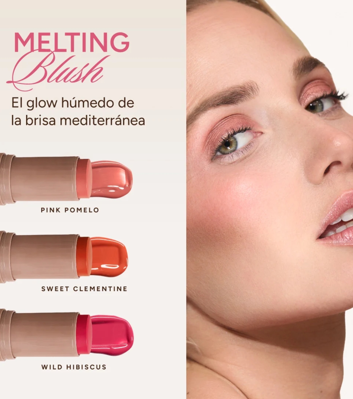 Saigu Cosmetics - *Mediterranean Glow* - Blush em bastão Melting Blush - Sweet Clementine