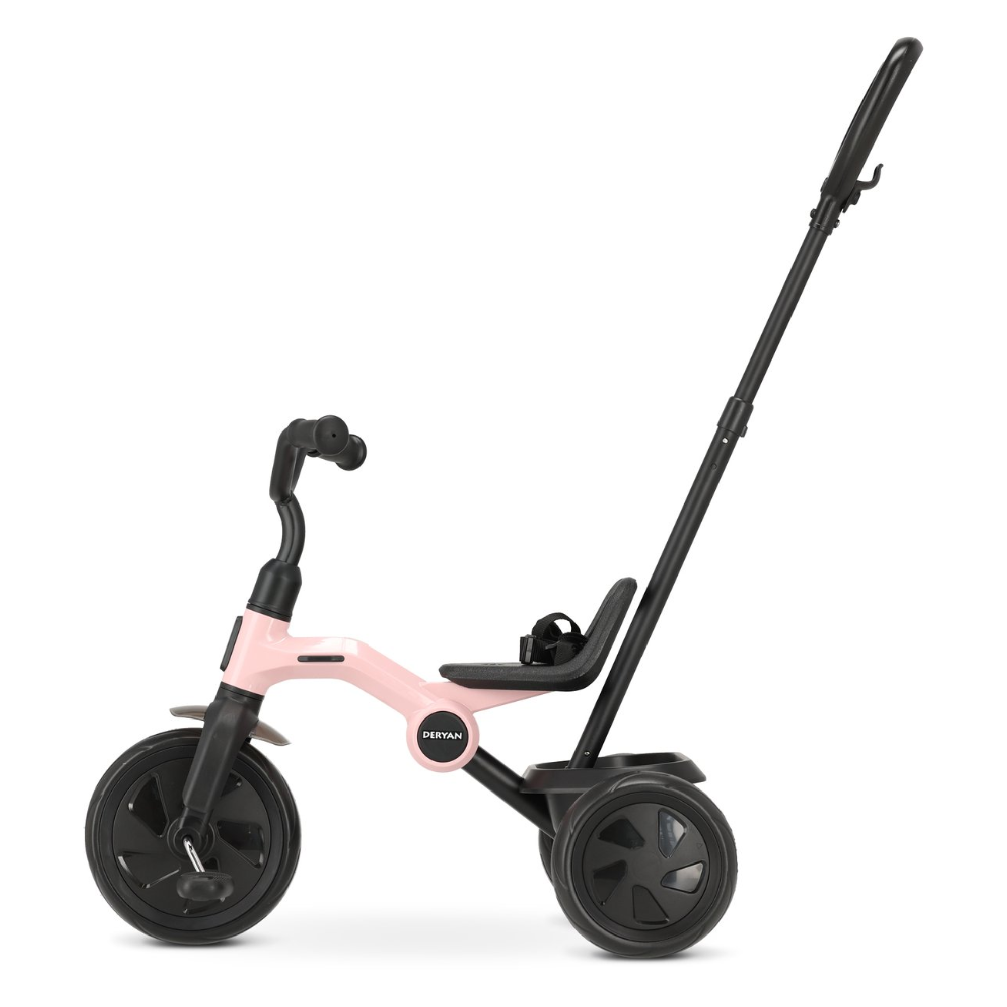 Deryan Drifter Driewieler met duwstang - Pink