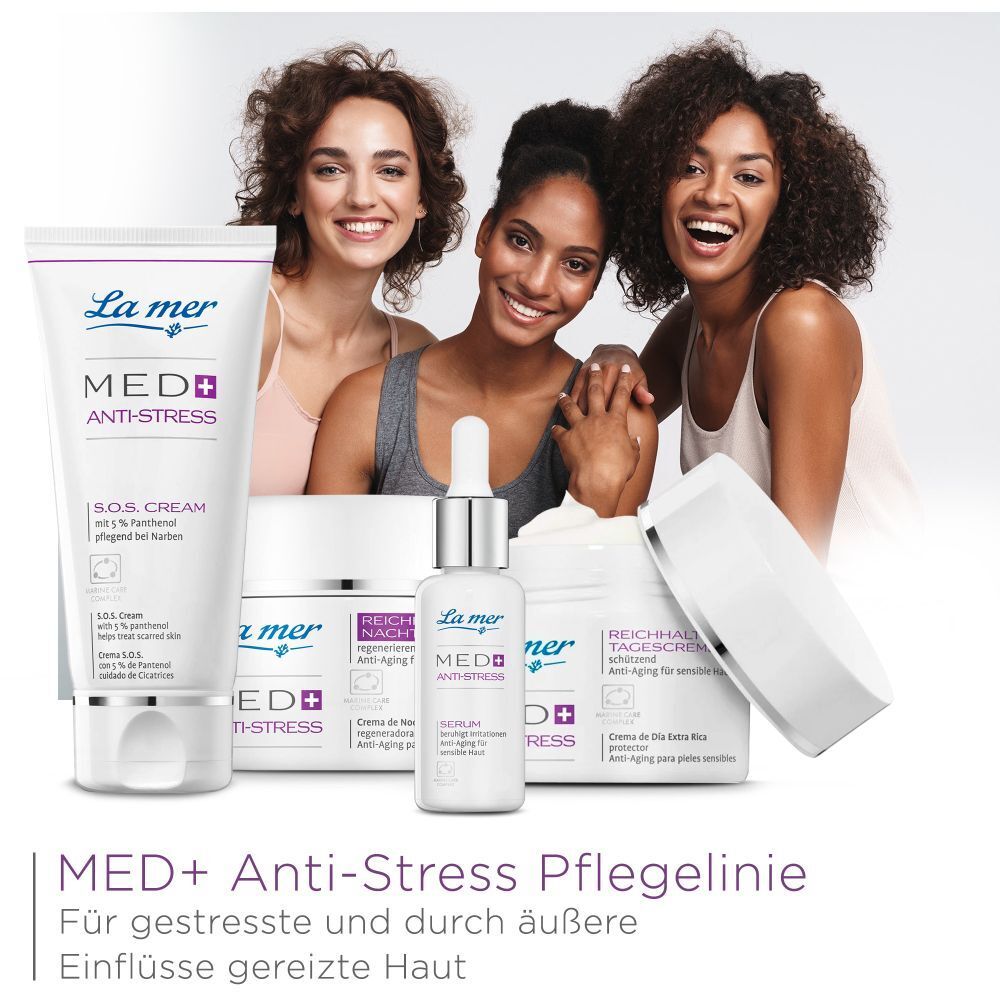LA MER MED+ Anti-Stress Reichhaltige Nachtcreme ohne Parfum