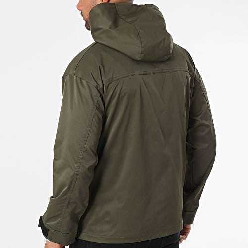 Veste Outdoor Capuche Vert Kaki