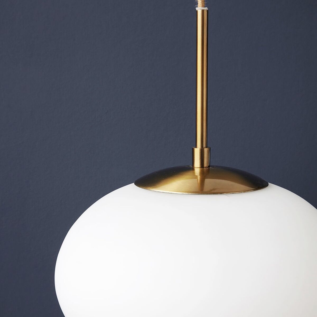 Opal lampe 30 cm, hvit