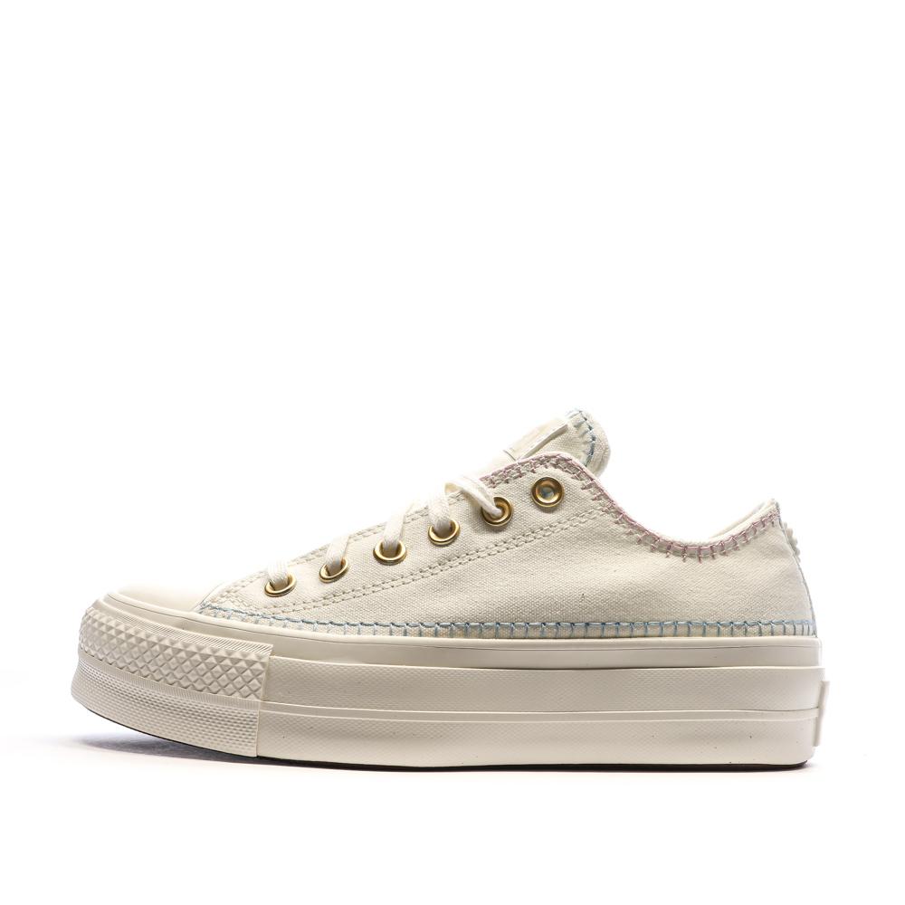 Converse Baskets Ecru Femme Converse Ct All Star Lift Platform Crafted Stitching