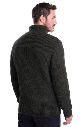 Barbour New Tyne Zip Trui Wol Olijfgroen MKN0790-OL51 kopen