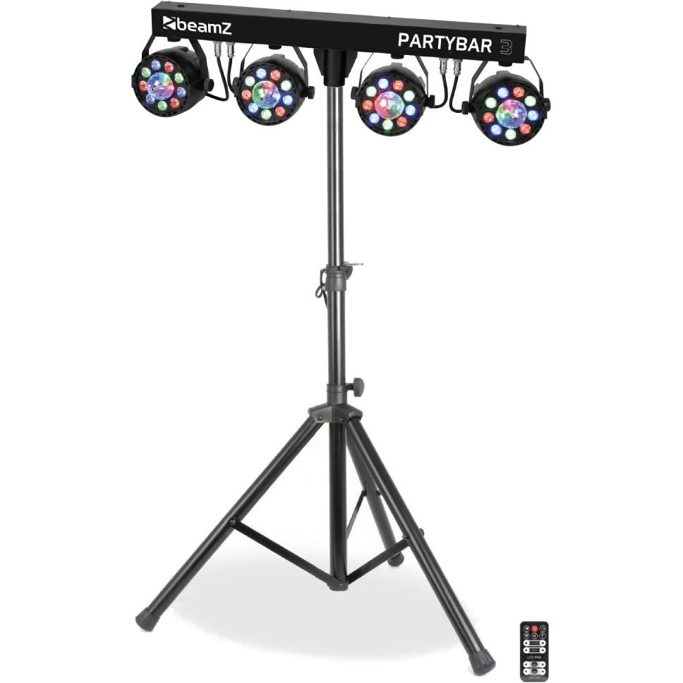 BeamZ Partybar3 4x PAR met Magic Ball
