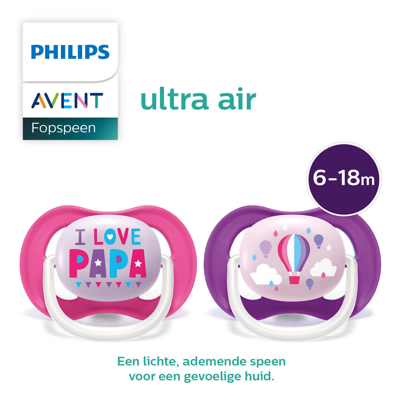 Philips AVENT fopspeen 6-18M 2 stuks SCF080/04