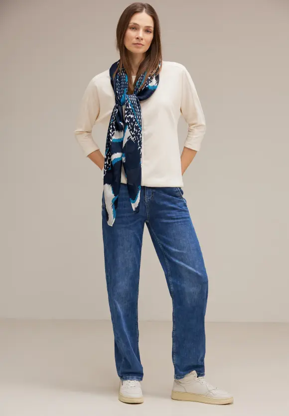 Halstuch mit Print - aquamarine blue