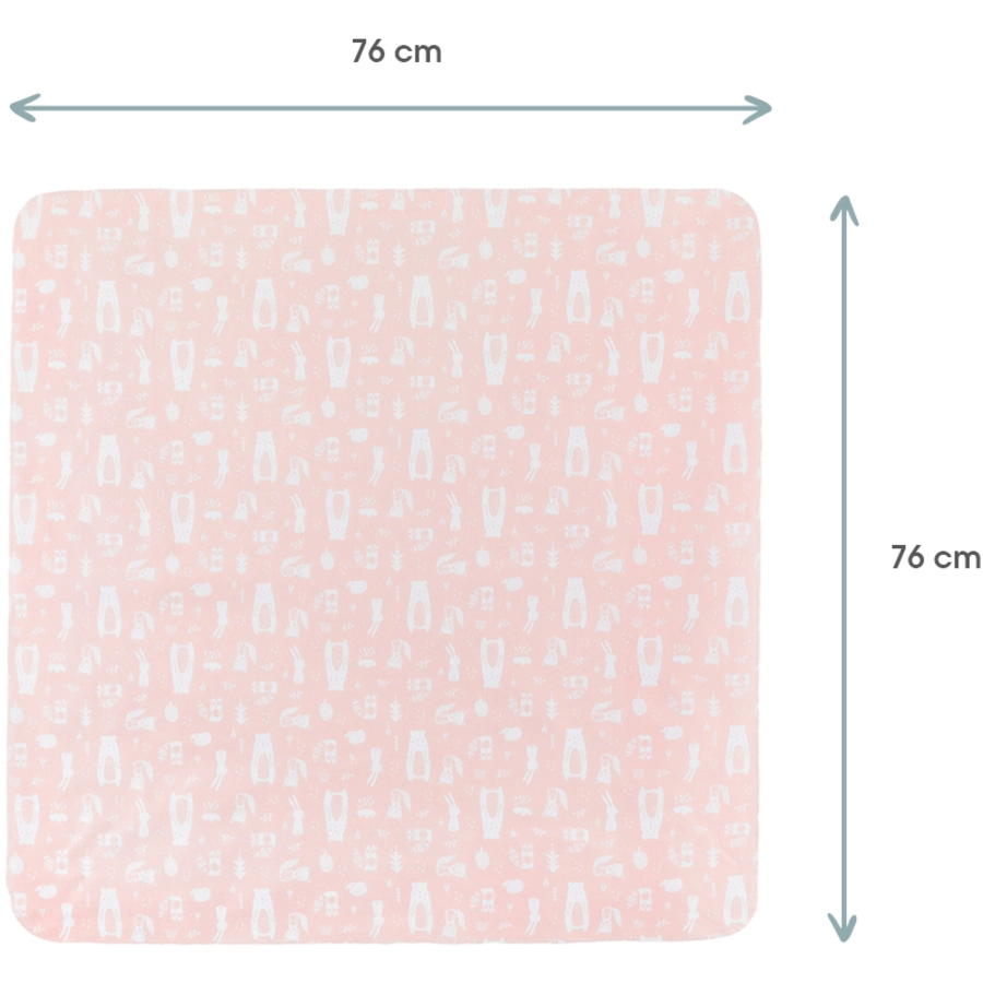 kindsgard Molton-Spucktücher handklad 4er-Pack rosa