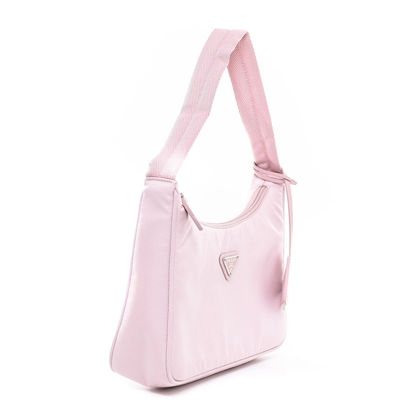 Prada Sac à main Ré-édition 2000 en Nylon rose - Neuf avec étiquette - L.23 cm
