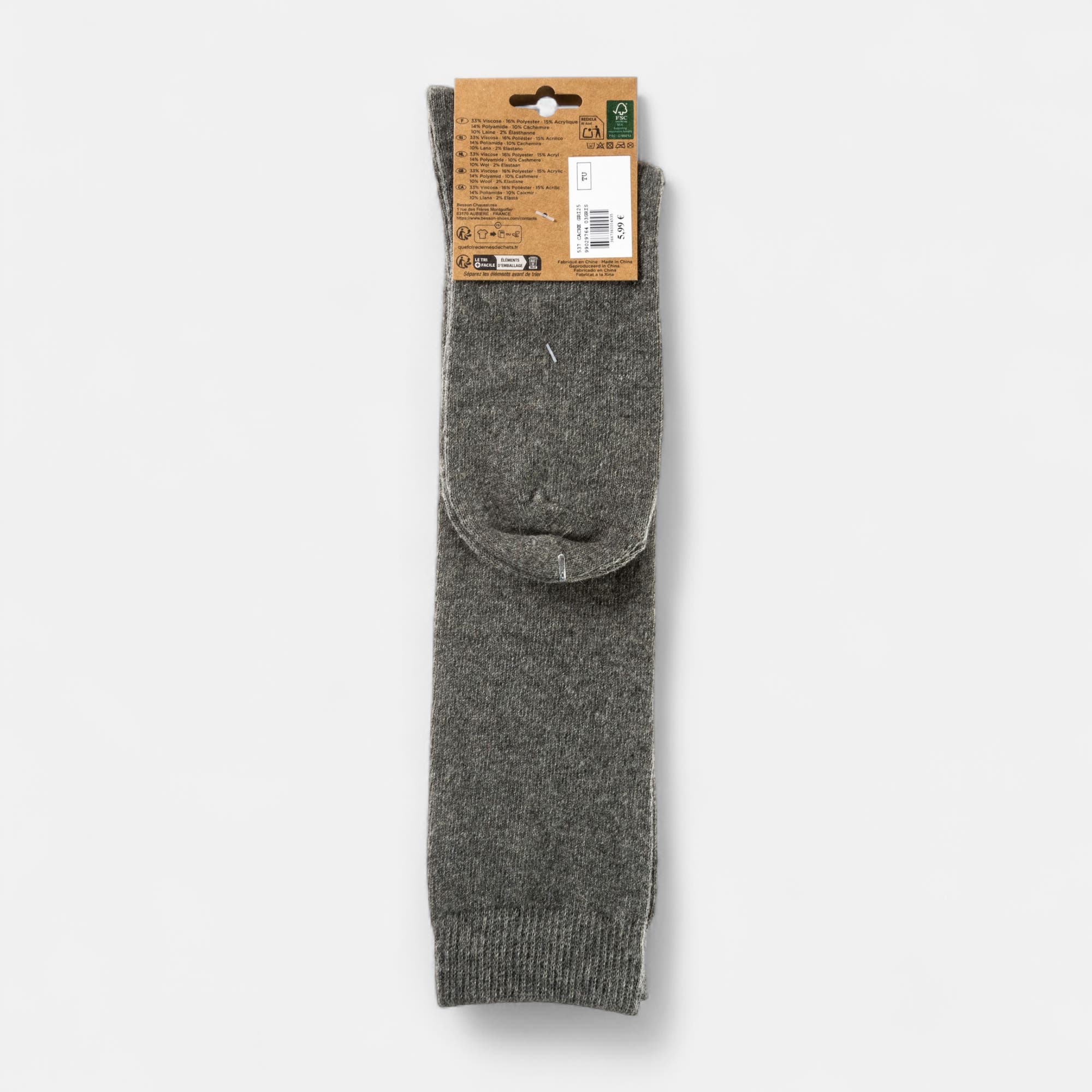 Chaussettes Femme gris