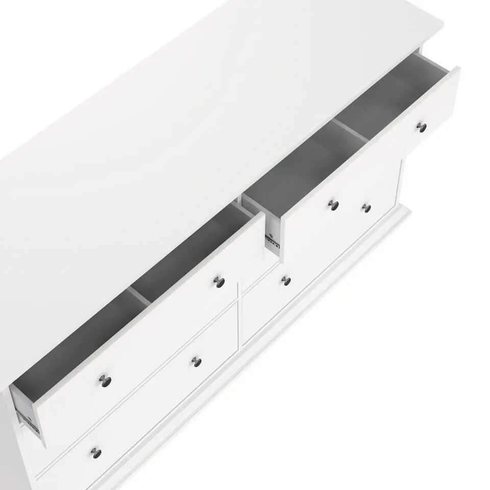 Hioshop North kommode 6 laden wit