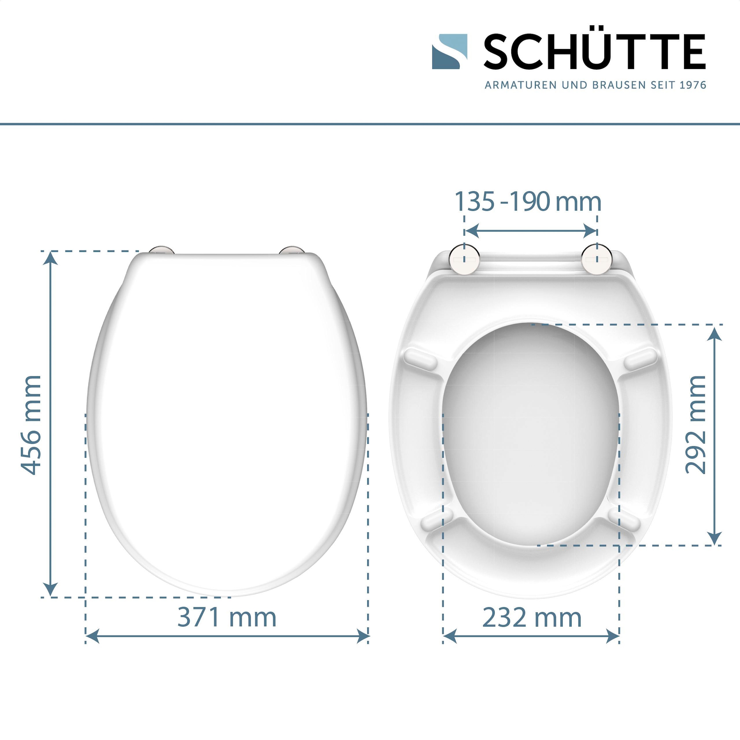 Schütte WC-Sitz Duroplast,maximale Belastung der Klobrille 175 kg