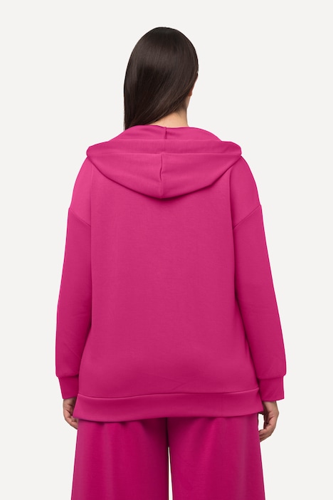 Hoodie, Oversized, V-Ausschnitt, Langarm, Kapuzenshirt