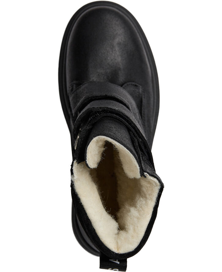 ANGULUS TEX Støvle med velco og uldfoer 2100/1163 black