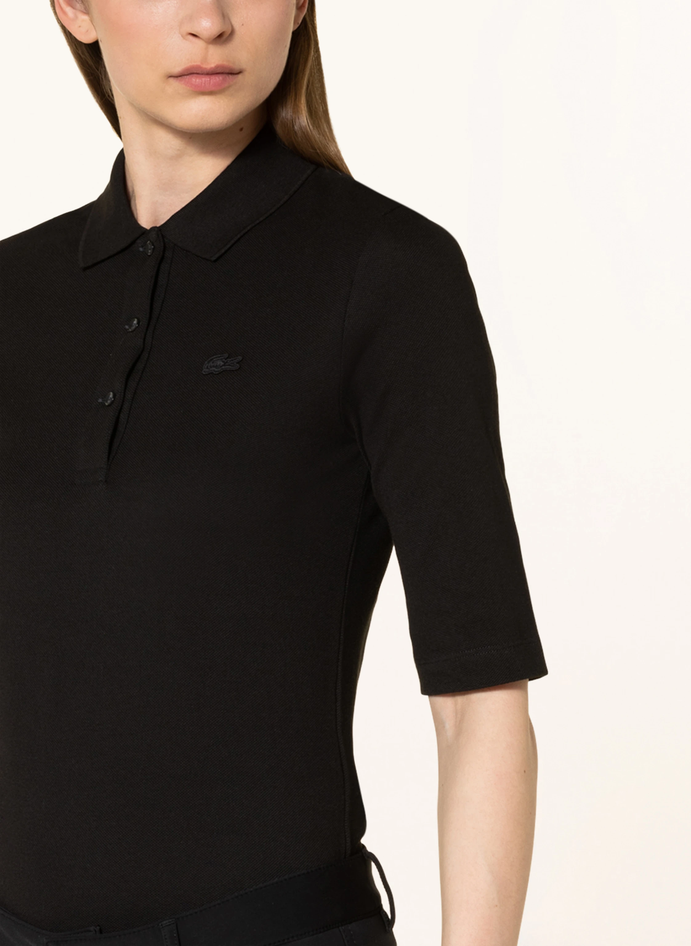 LACOSTE Piqué-Poloshirt mit 3/4-Arm
