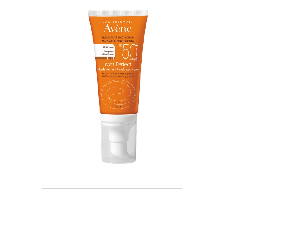 FLUIDO AVENE SOLAR MAT COM COR 50ML