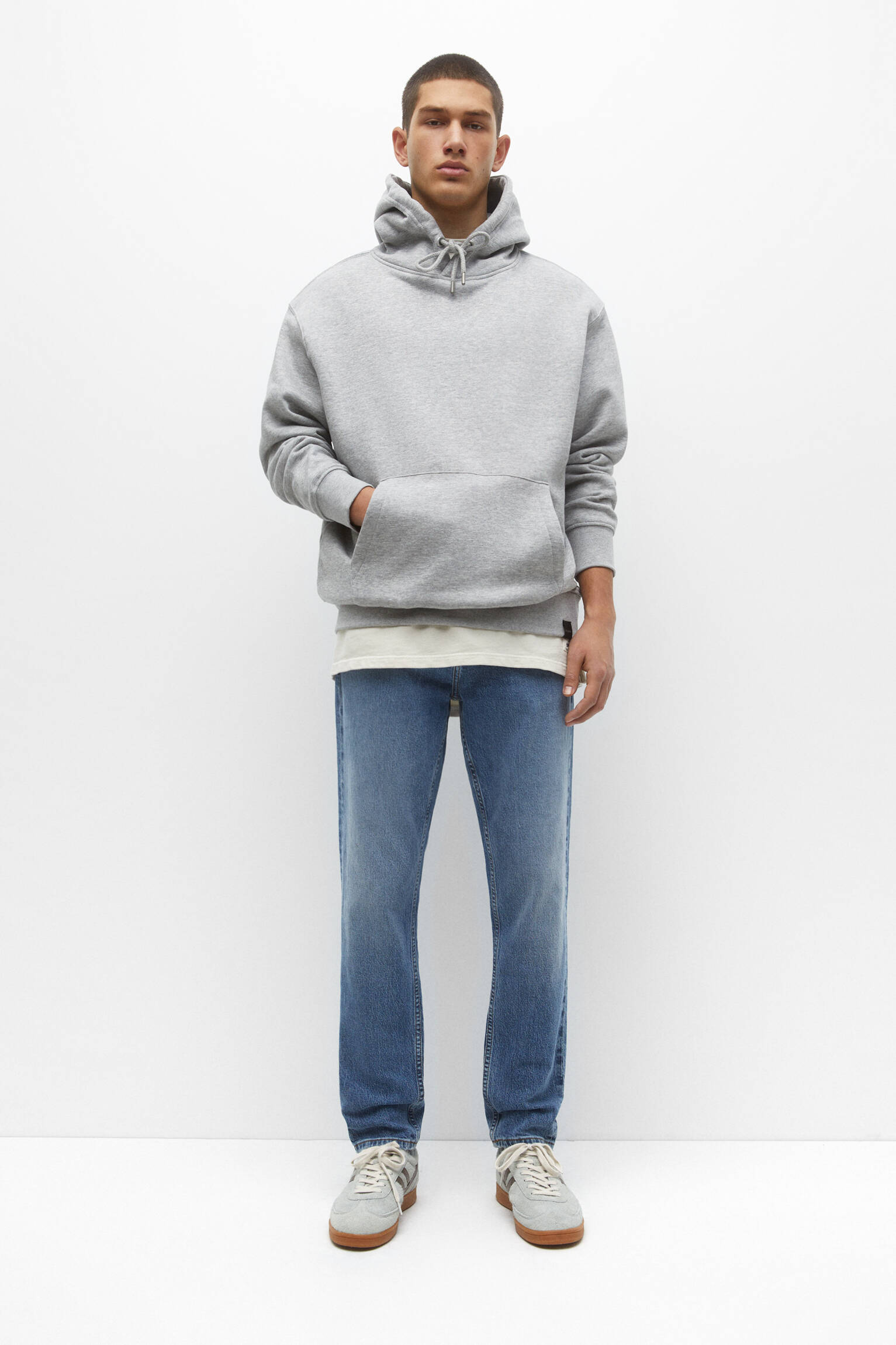 CALÇA JEANS AFUNILADA - ÍNDIGO CLARO