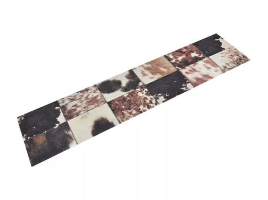 Tapis de cuisine lavable impression peau d'animal 60x300 cm