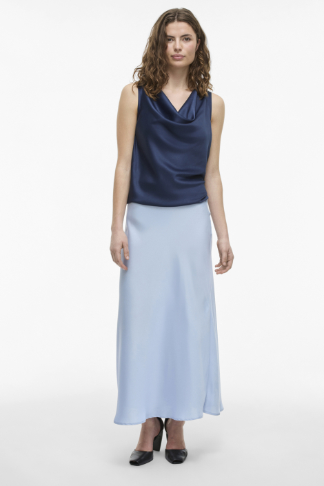 Vila blauwe dames rok