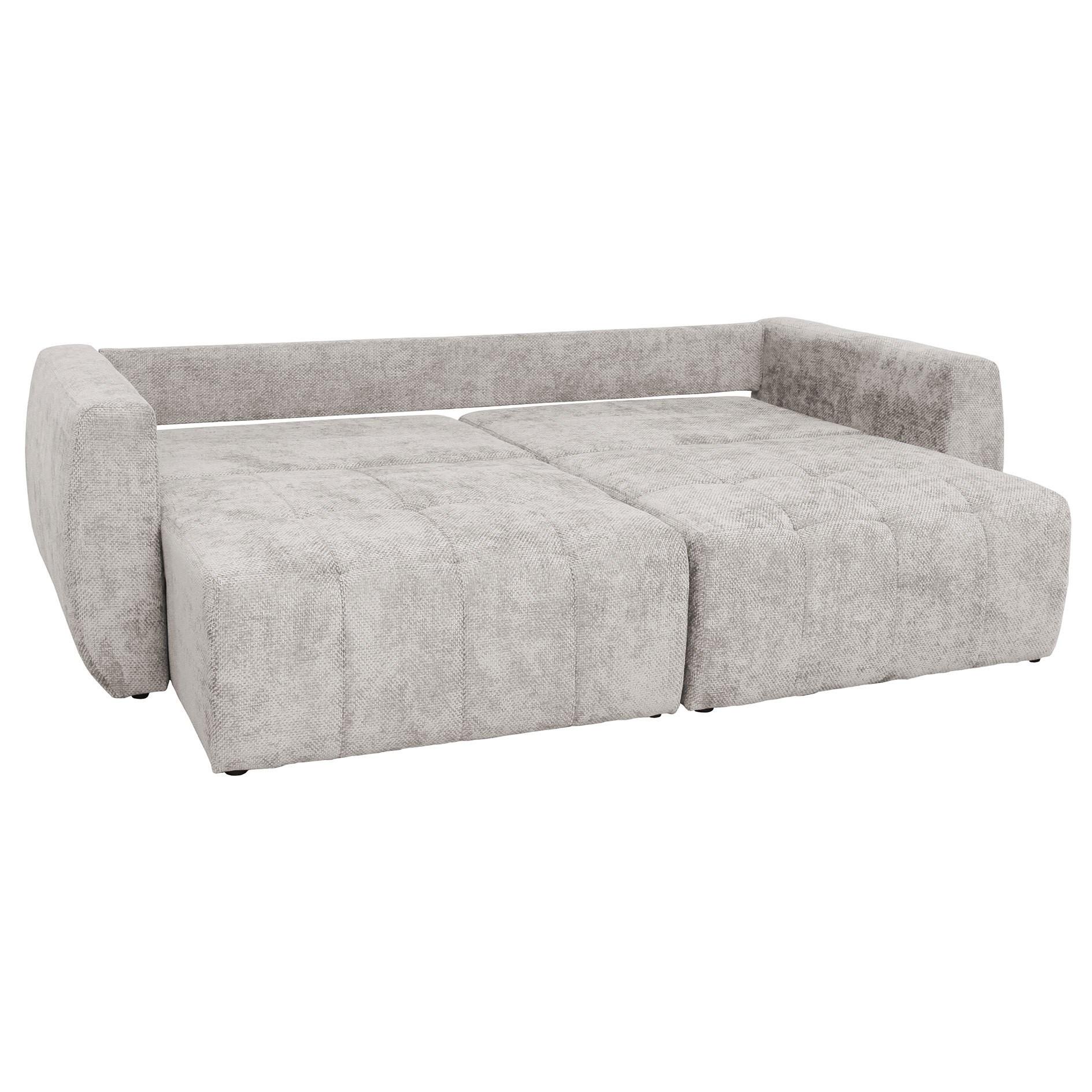 Big Sofa - pearl - mit Staukasten und Liegefunktion - 245 cm