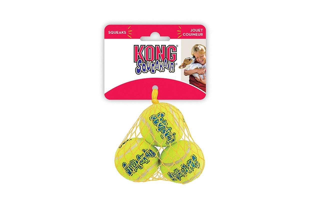 Hunde-Spielzeug Air Squeaker Tennis Ball Ø 4 cmBälle für Hunde, 3er-Set