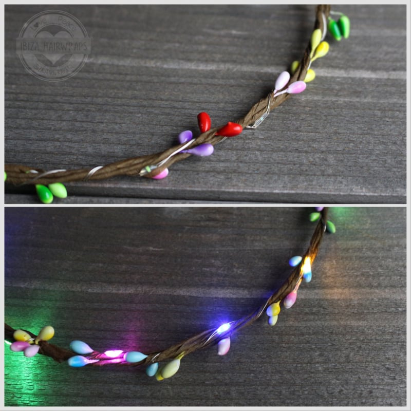 LED hoofdband Fairy - Multicolor blossom/Multi Led