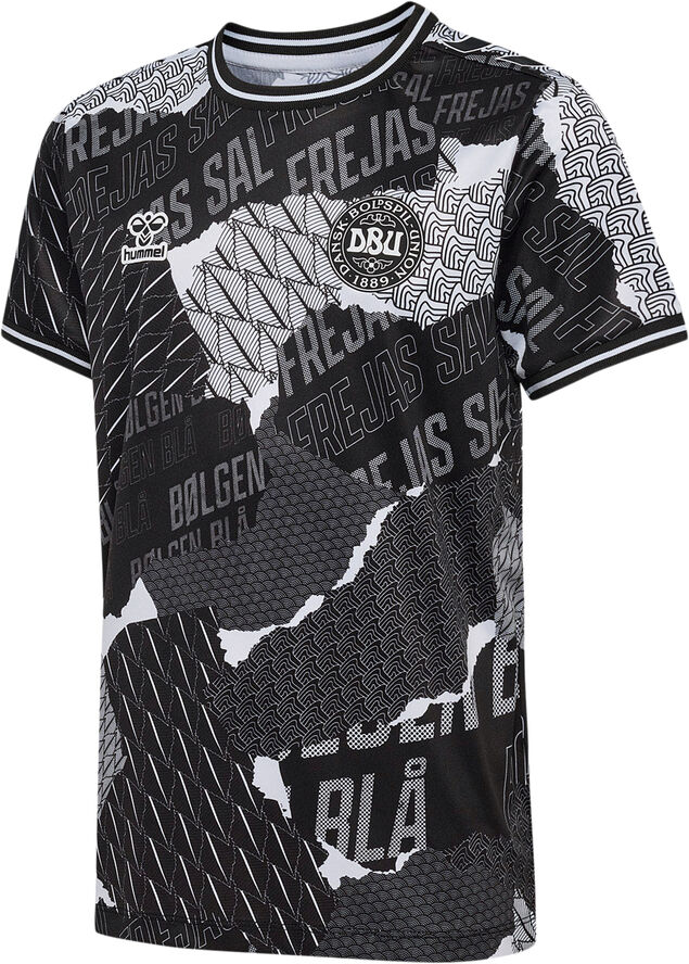 Hummel DBU Danmark 24 Trænings T-shirt Børn Sort