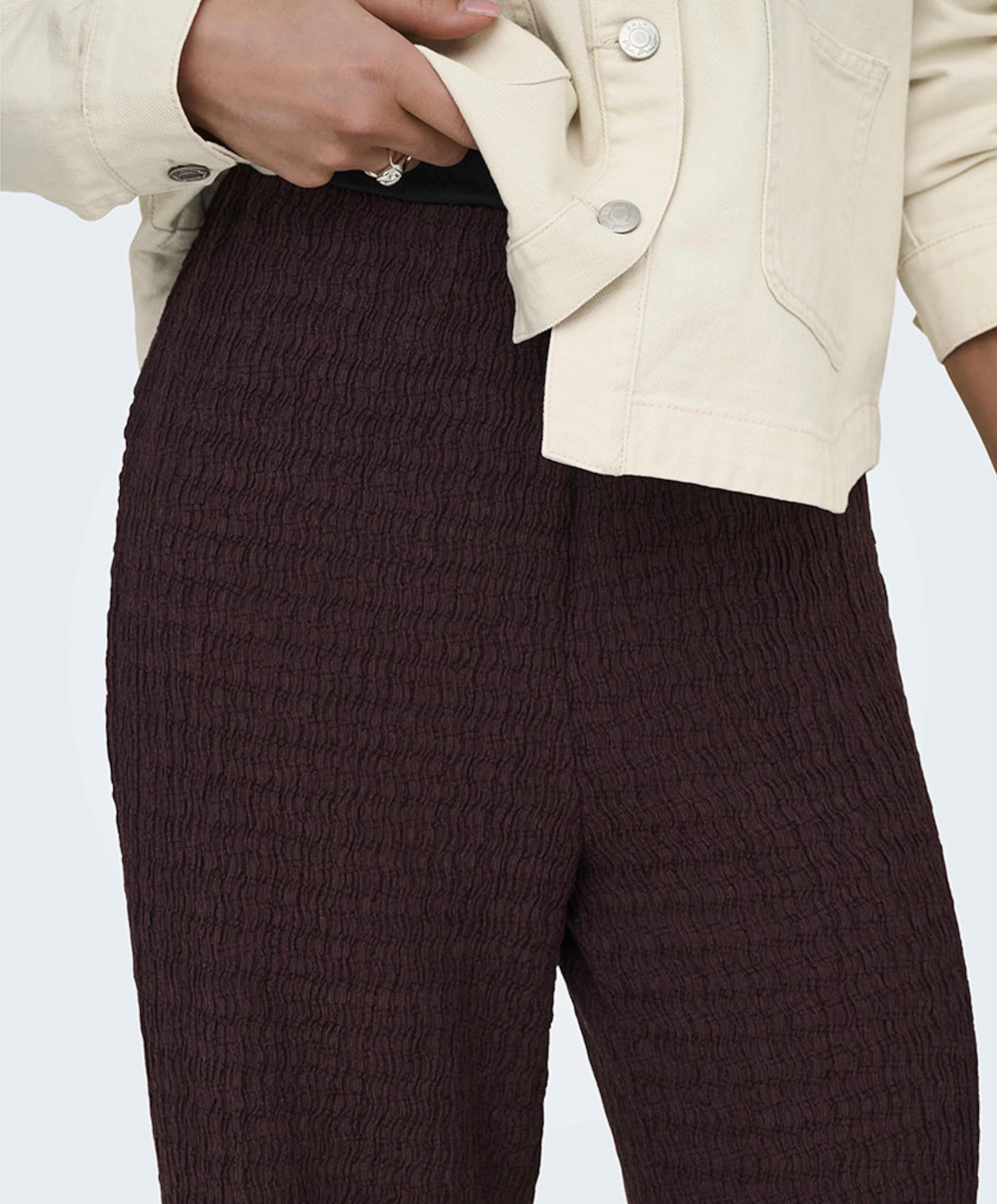 Only ONLILSE STRUCTURE JRS NOOS dames broek bruin