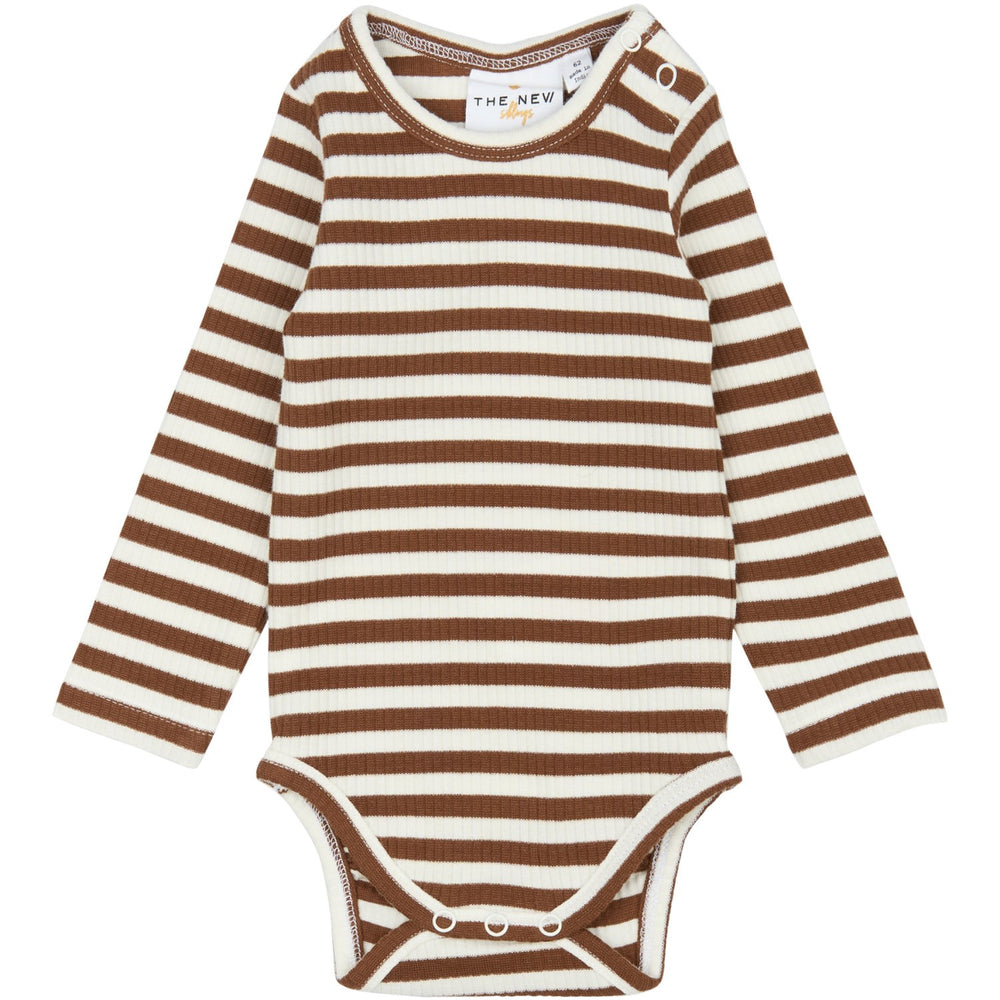 Køb THE NEW Siblings Toffee Striped TNSBFro L_S Rib Body