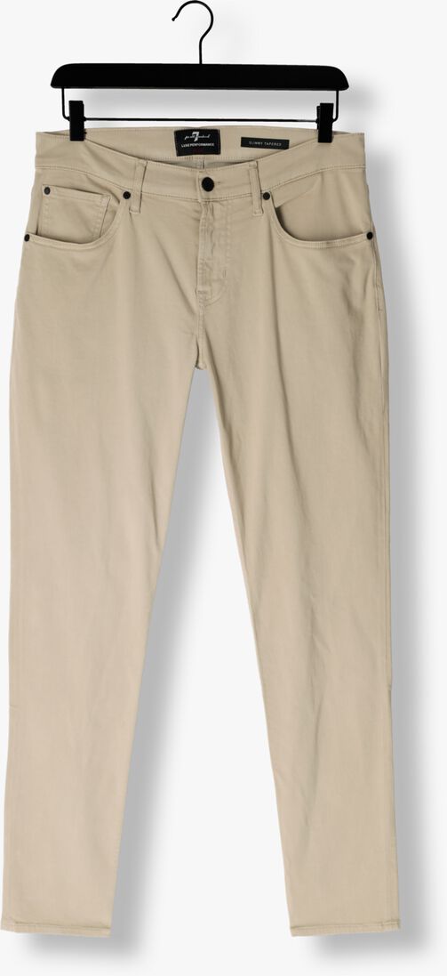 beige 7 for all mankind slim fit jeans 5-pocket slimmy stretch sateen