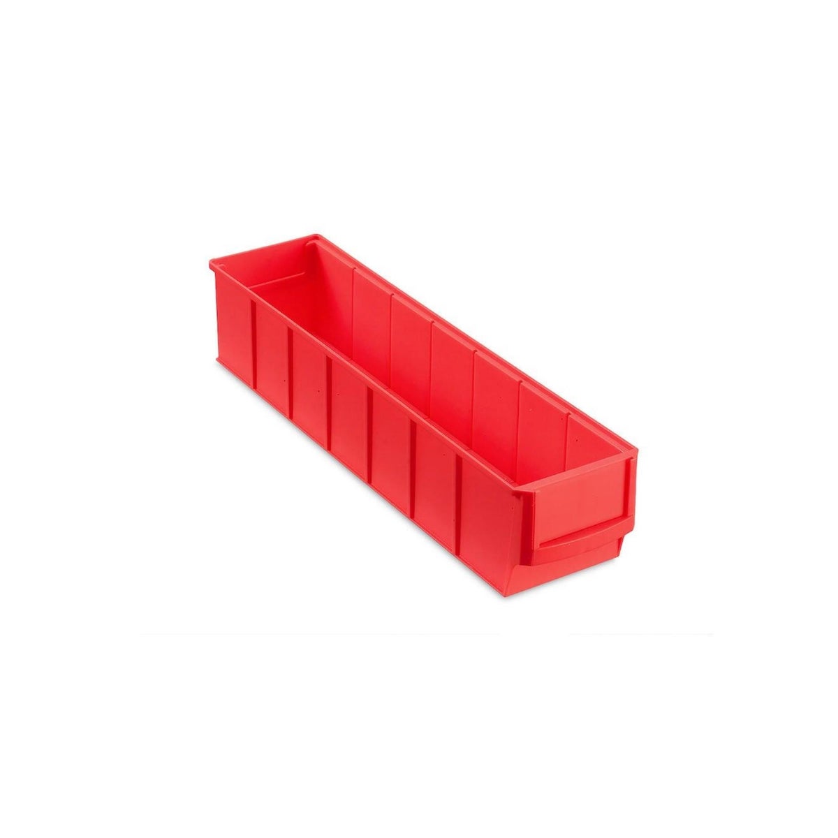 PROREGAL Voordeelset 5 x Rode Industriële Box 400 S HxBxD 8,1 x 9,1 x 40 cm 2,2 Liter Opbergdoos Assortimentsdoos Kleine Onderdelendoos