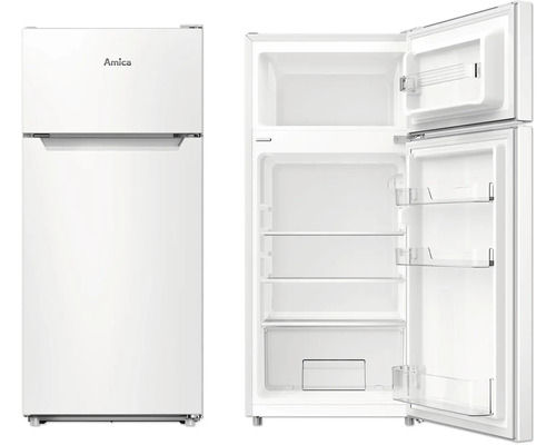 Amica DT 371 150 W koel-vriescombinatie, afmetingen (B x H x D): 474 x 1045 x 498 mm, koelgedeelte: 87 l, vriesgedeelte: 25 l