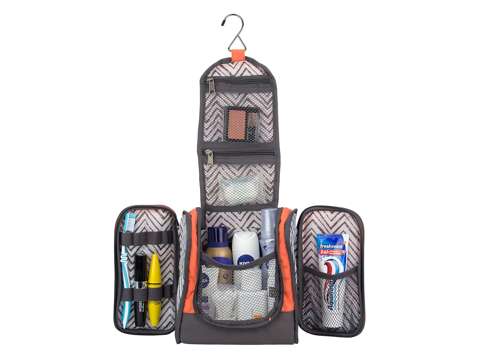 Abbey Smart Travel toilettas - Black