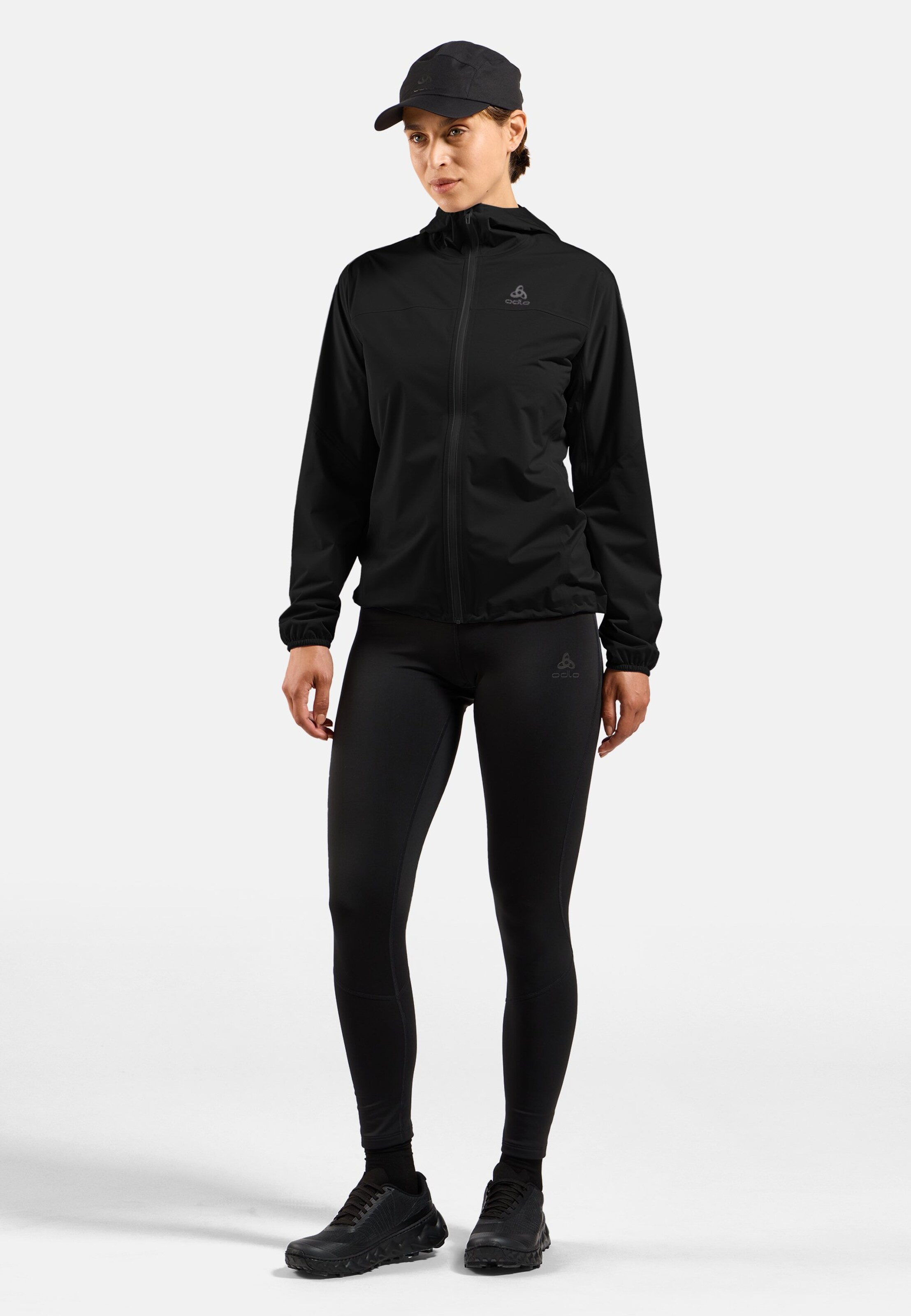 Wasserdichte X-Alp Performance Knit Laufjacke in black - black