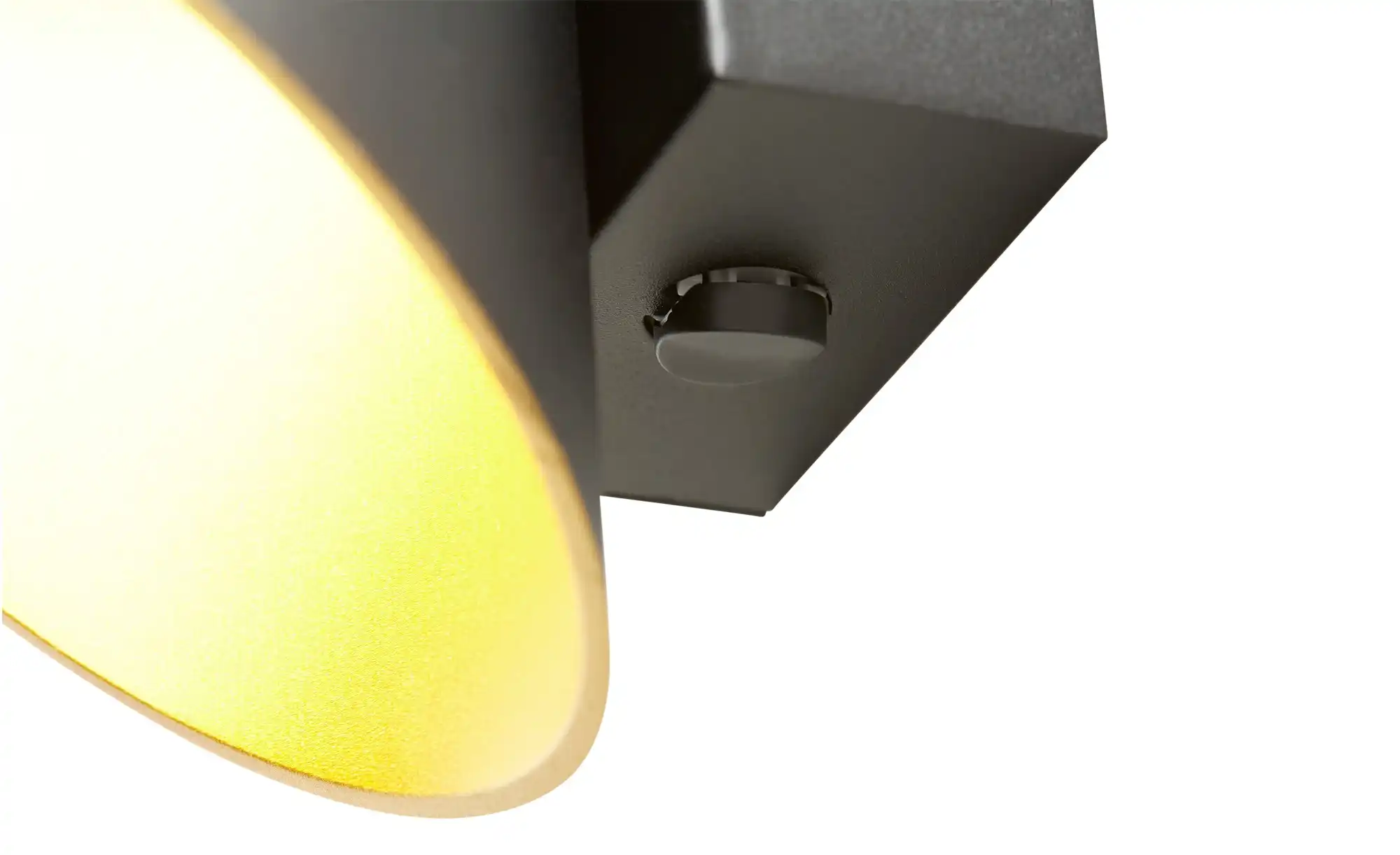 Meisterleuchten LED-Wandleuchte, 2-flammig, schwarz/gold