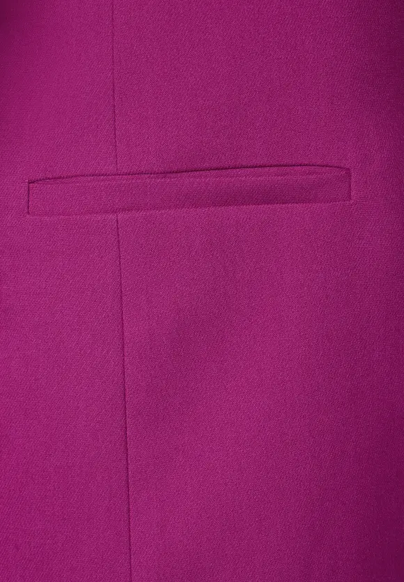 Langer Twill-Blazer - magenta pink
