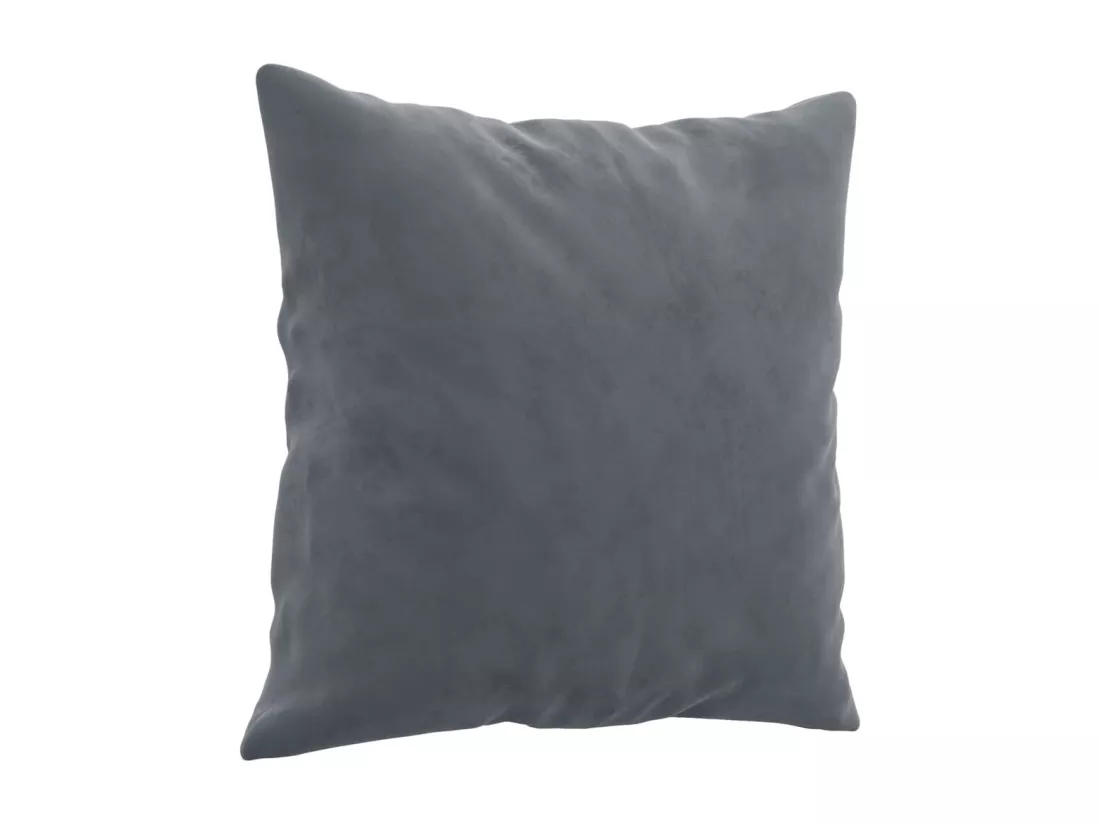 Canapé 3 places avec oreillers gris foncé 180 cm velours