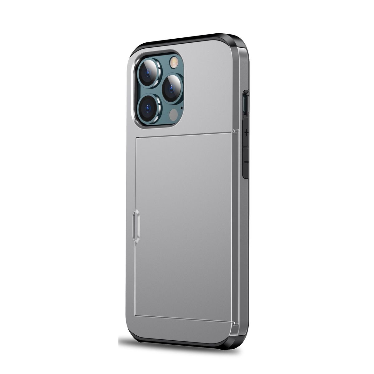Hülle Handy Schutz für Apple iPhone 13 Pro Max Case Cover Tasche Etuis Grau Neu
