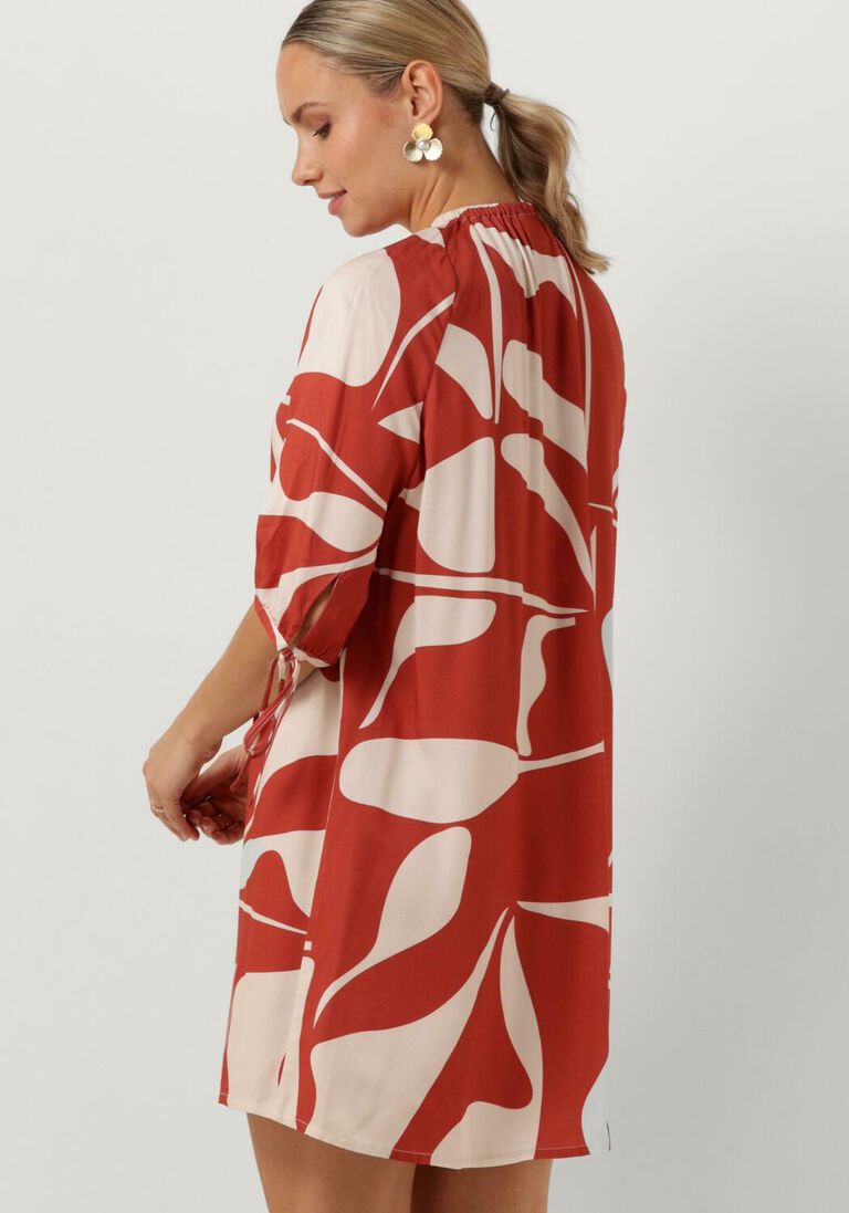 ANOTHER LABEL rode another label mini jurk maysa dress s/s