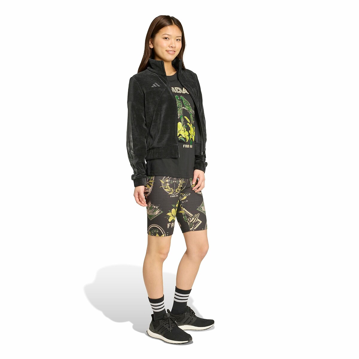 ADIDAS ROUPAS ESPORTIVAS<br>Shorts de ciclismo estampados FARM RIO